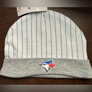 Blue Jays infant baby fitted soft knit beanie,  0-6 months Ballgame season